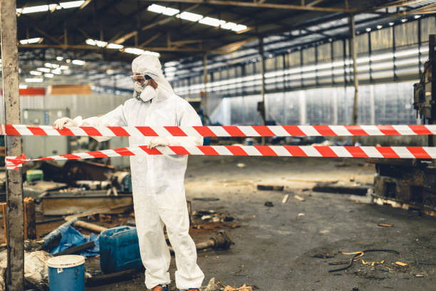 Professional Hoarding Cleanup technician working in Union City, IN